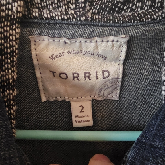 Jean and Knit Fabric Jacket - Picture 2 of 6